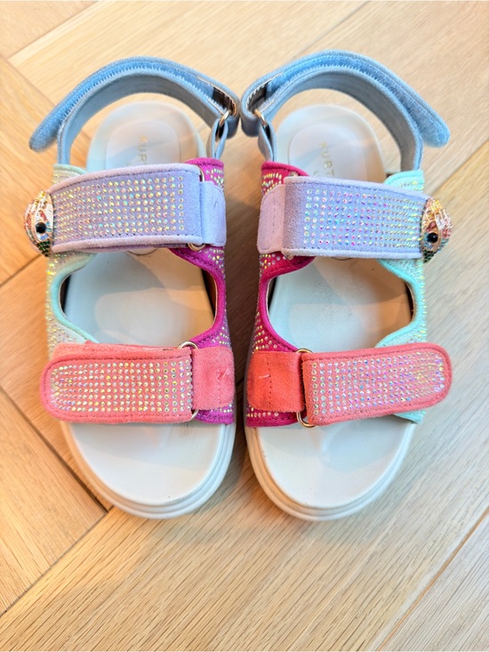 Kurt Geiger Other - Kurt Geiger Girls Multicolor Sparkle Velcro Sandals